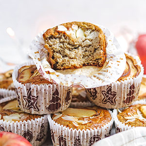 Muffins de Maçã e Amêndoa