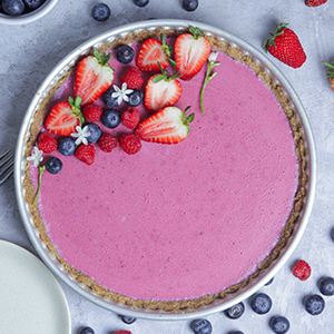 Tarte de Frutos Vermelhos S/ Açúcares Adicionados