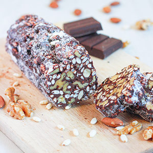 Salame de Chocolate sem Açúcares Adicionados