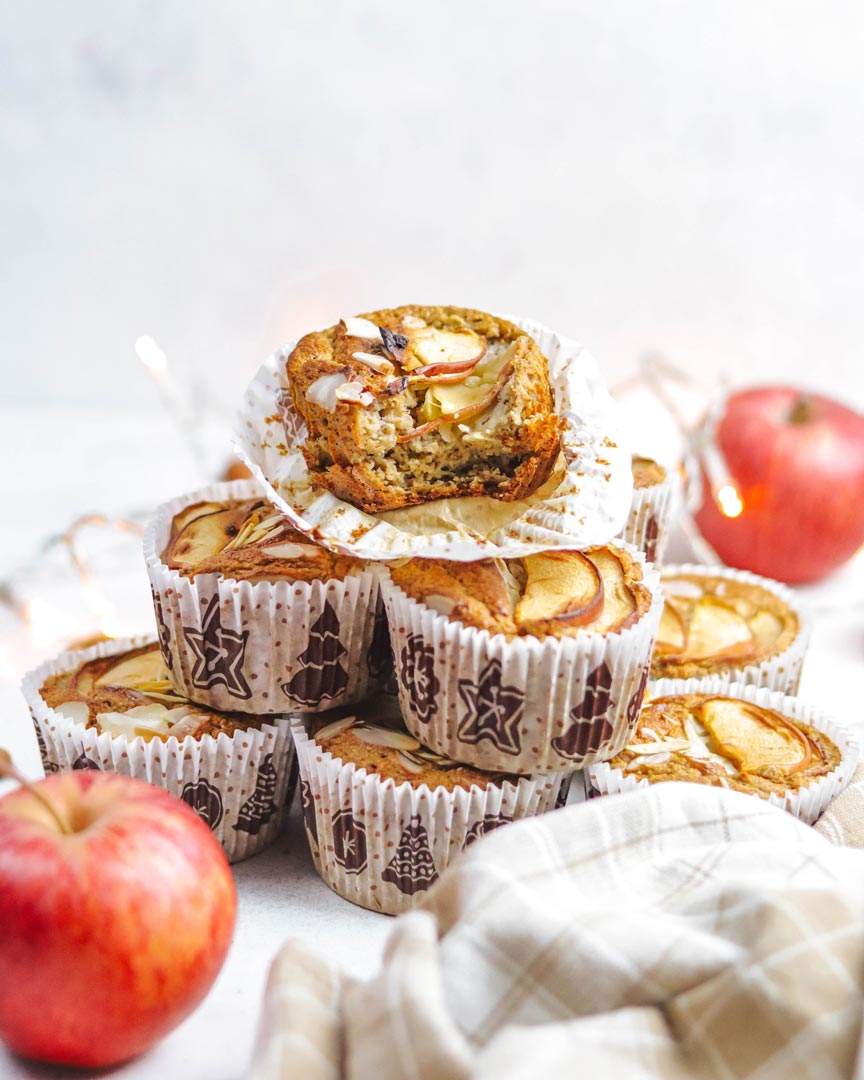 Muffins de Maçã e Amêndoa