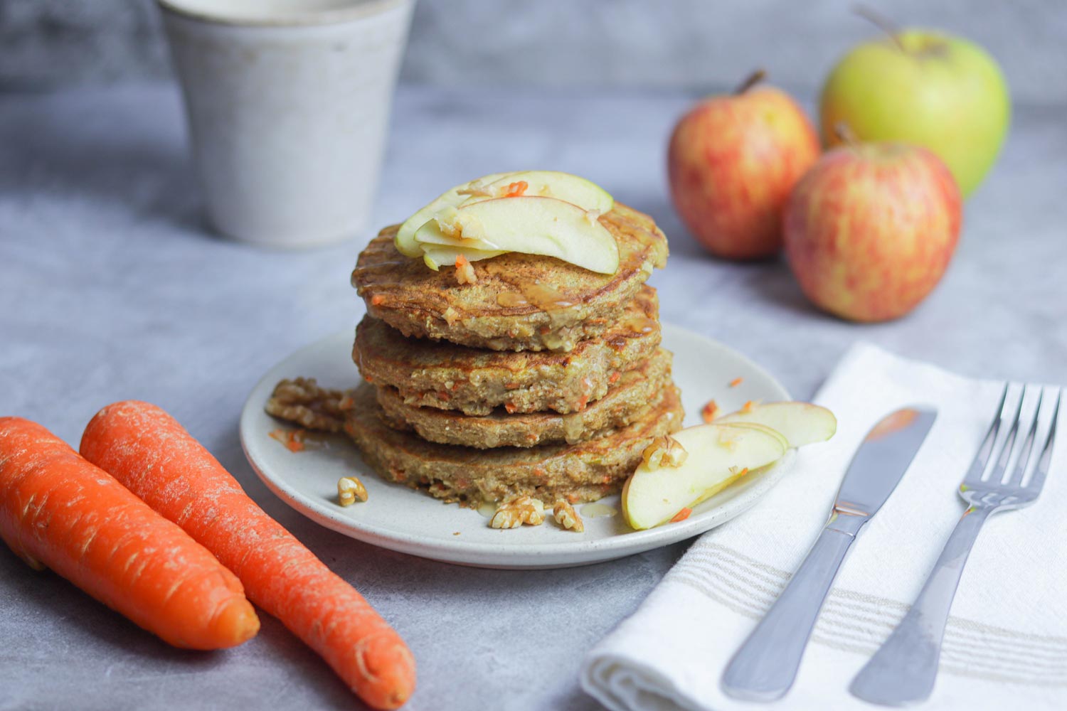 Panquecas de Maçã e Cenoura