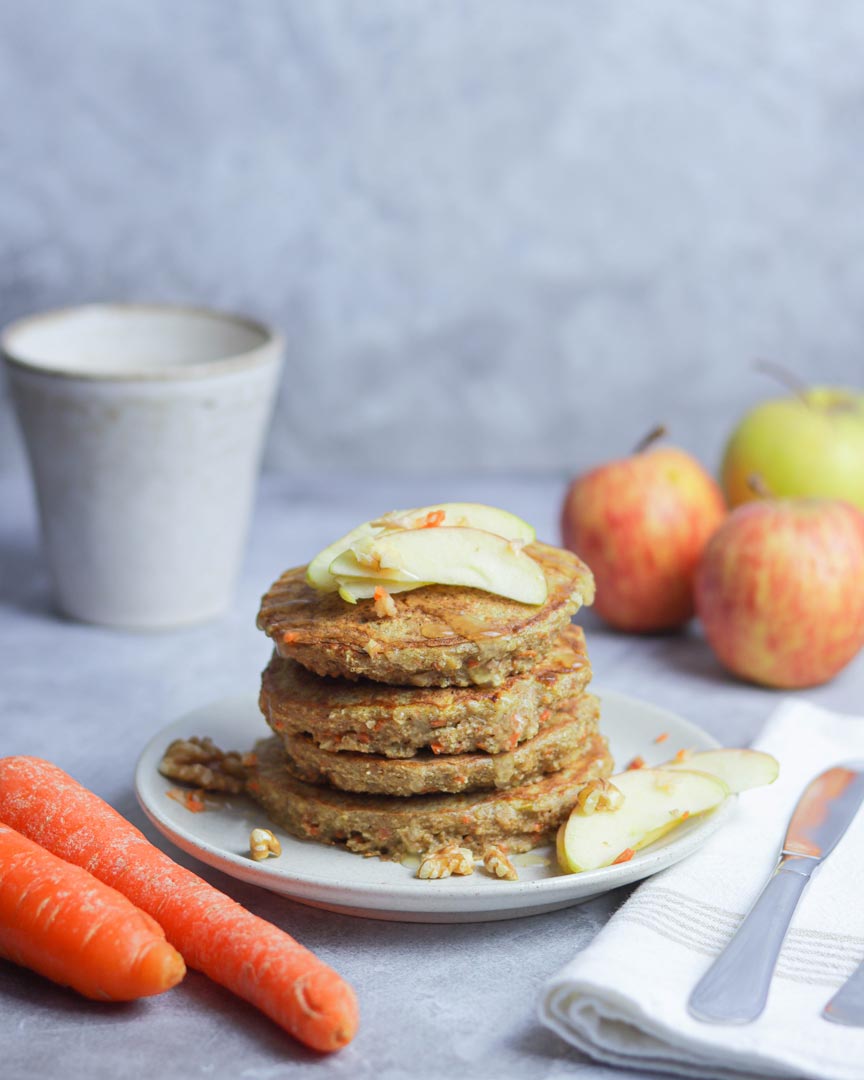 Panquecas de Maçã e Cenoura