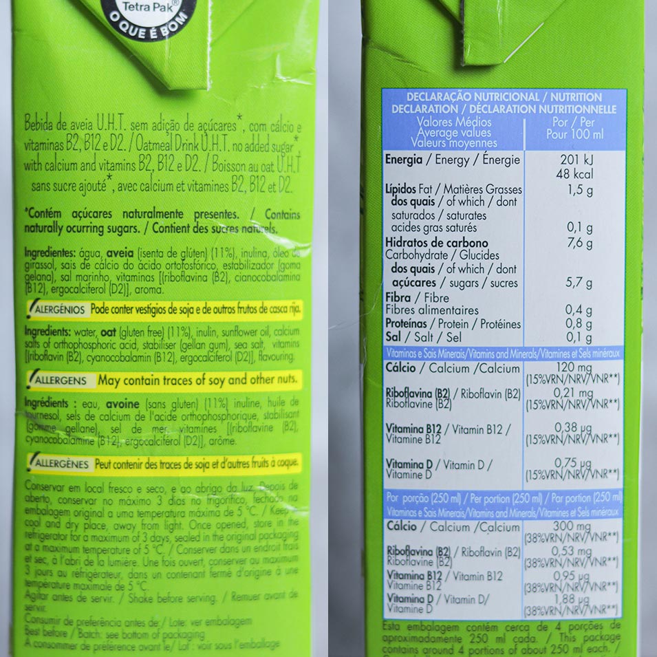 Bebida de Aveia - Pingo Doce