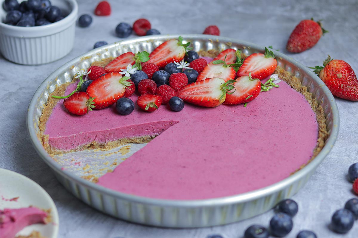 Tarte de Frutos Vermelhos S/ Açúcares Adicionados Tarte de Frutos Vermelhos S/ Açúcares Adicionados