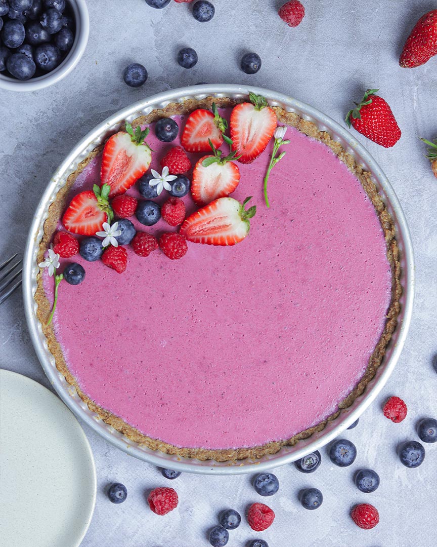Tarte de Frutos Vermelhos S/ Açúcares Adicionados Tarte de Frutos Vermelhos S/ Açúcares Adicionados