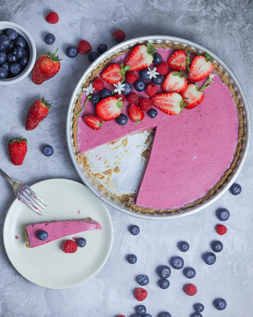 Tarte de Frutos Vermelhos S/ Açúcares Adicionados Tarte de Frutos Vermelhos S/ Açúcares Adicionados