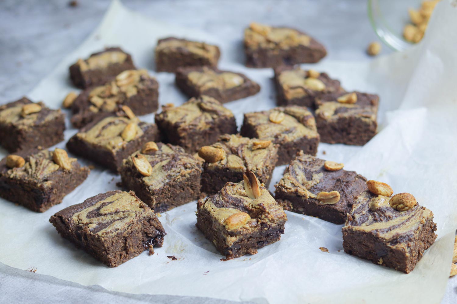 Brownie com Swirl de Manteiga de Amendoim