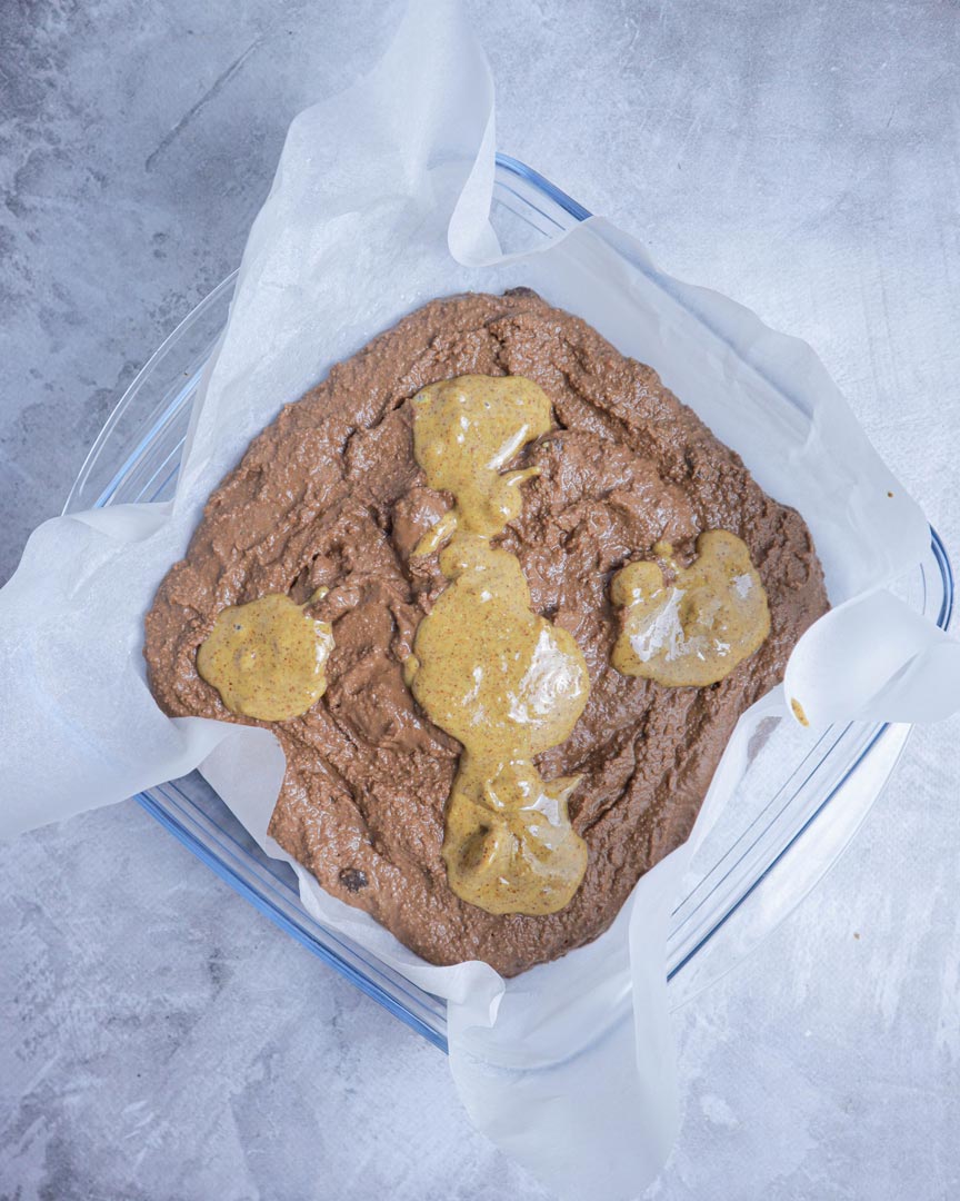 Brownie com Swirl de Manteiga de Amendoim