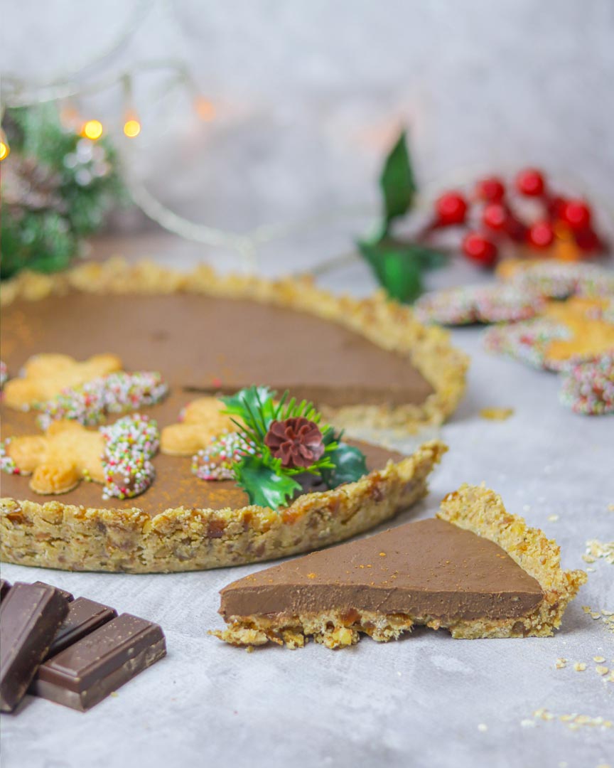 Tarte de Chocolate e Canela de Natal