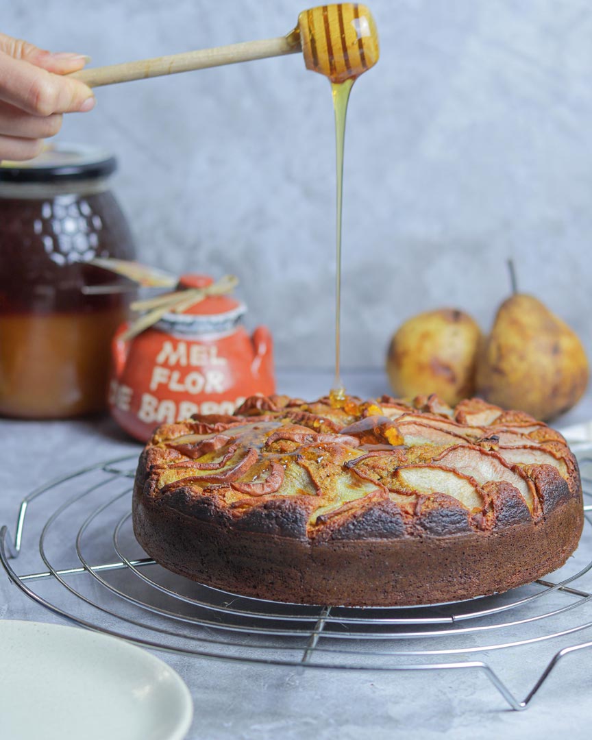Bolo de Pera e Mel