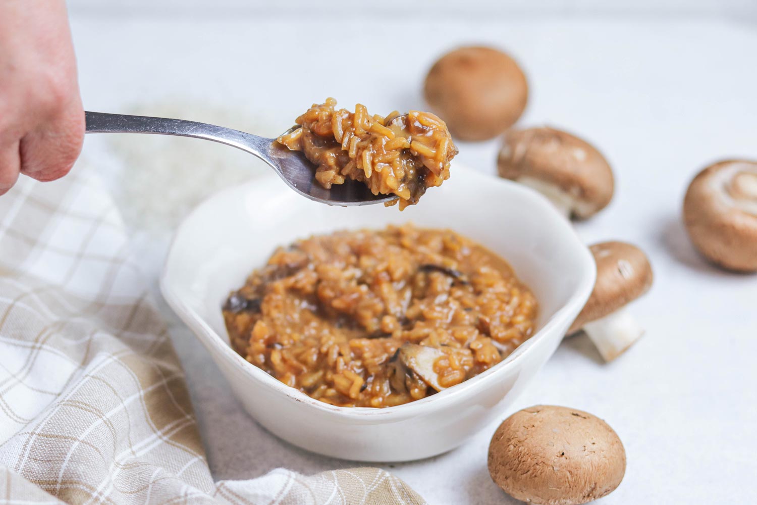 Arroz de Queijo e Cogumelos Arroz de Queijo e Cogumelos