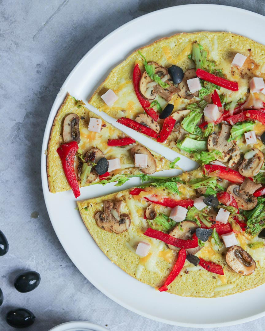 Pizza Proteica de Frigideira