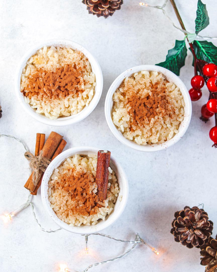 Arroz Doce Baixo em Açúcares e Vegan