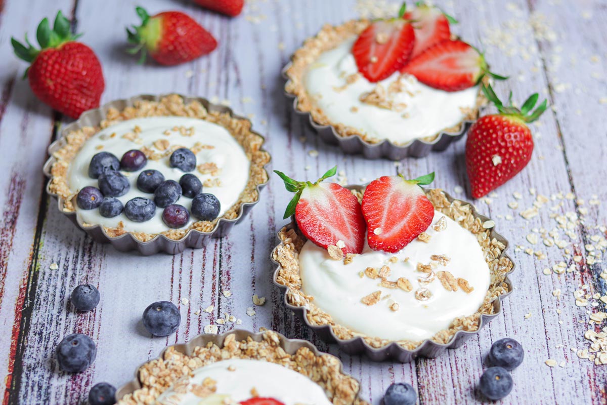 Tarteletes de Iogurte Proteicas Tarteletes de Iogurte Proteicas